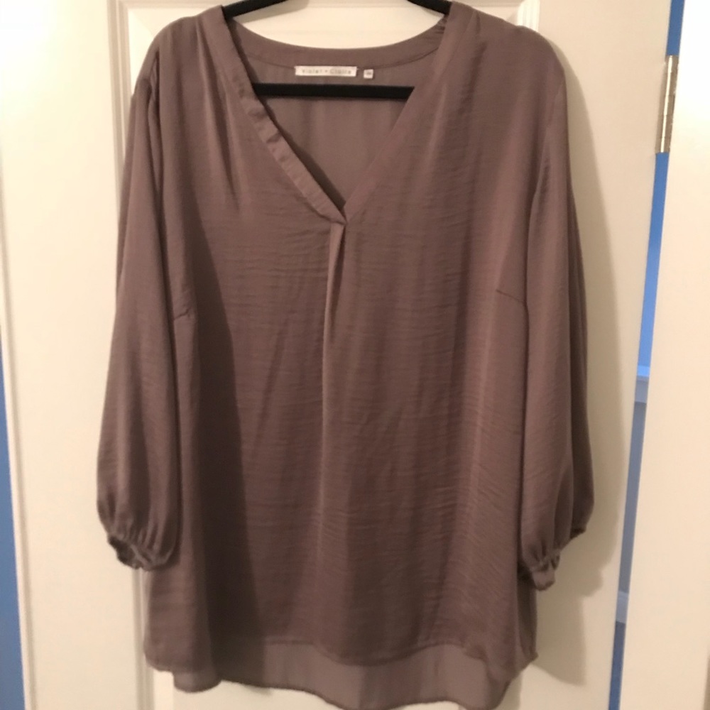 Violet & claire brown blouse
